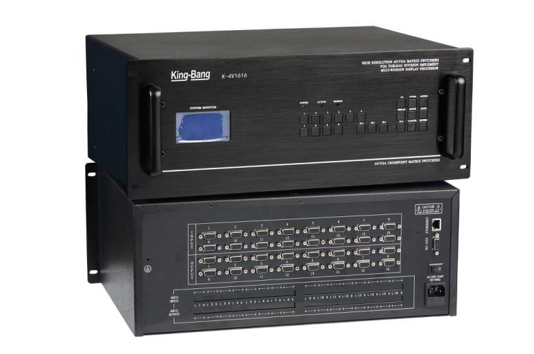 VGA十六进二出模拟矩阵切换器（带音频）K-4VS1602